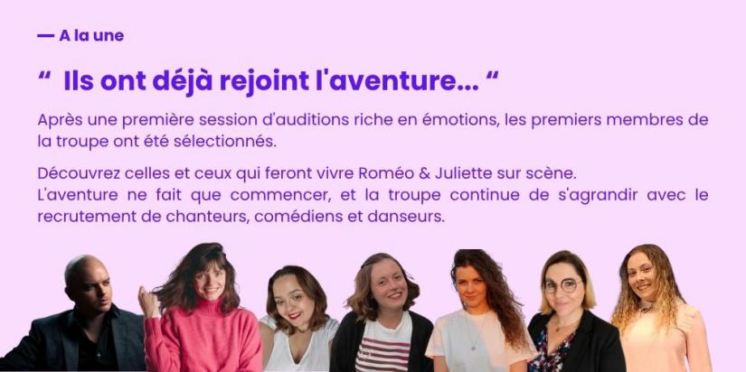 A la une ! Ils ,ont déjà rejoint l'aventure ...